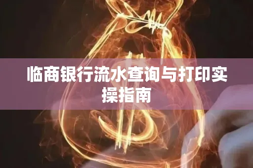 临商银行流水查询与打印实操指南